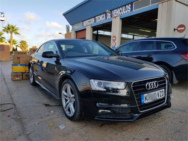 Audi A5 at ITV station